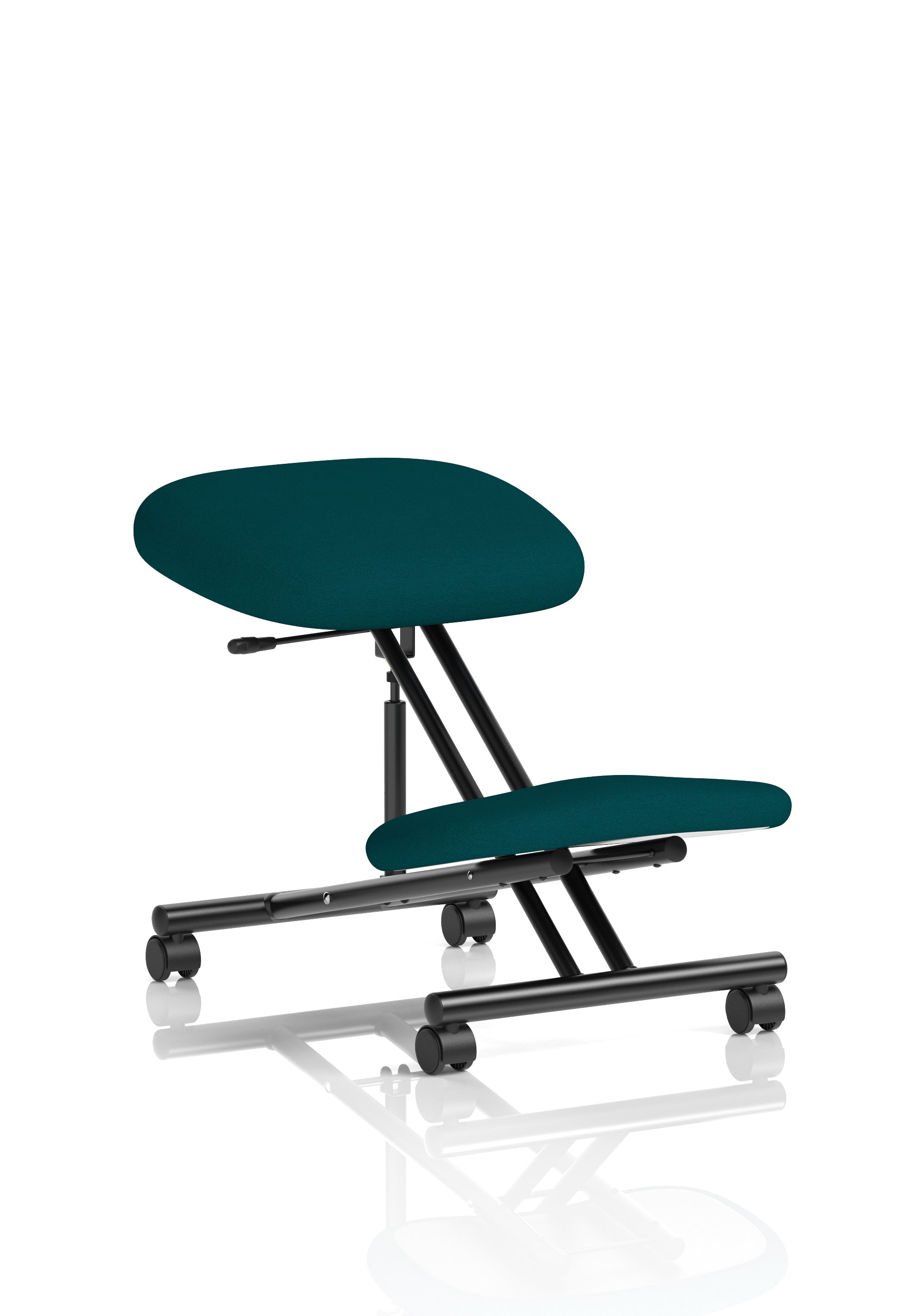 Kneeling Stool Black Frame Bespoke Colour Maringa Teal