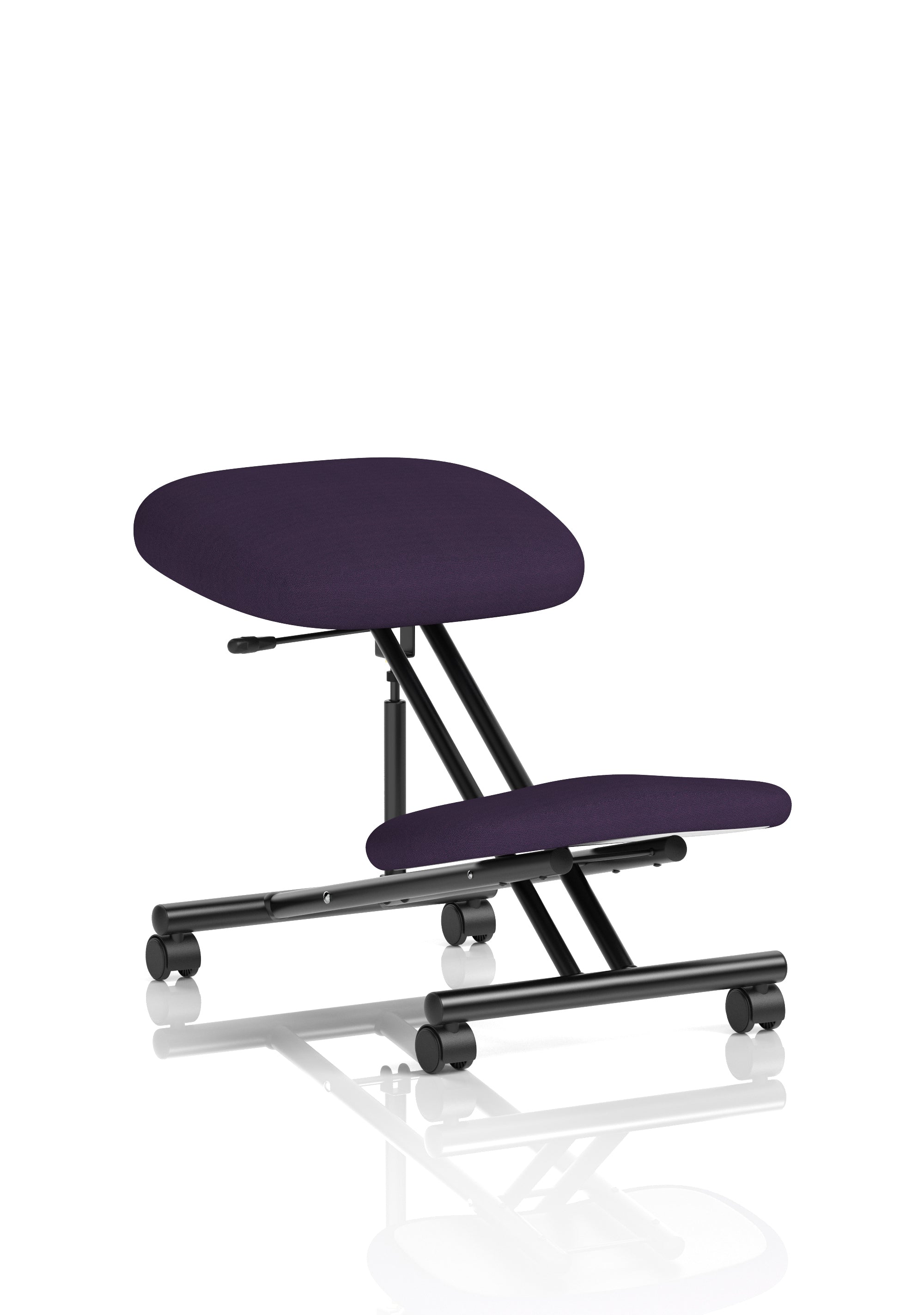 Kneeling Stool Black Frame Bespoke Colour Tansy Purple