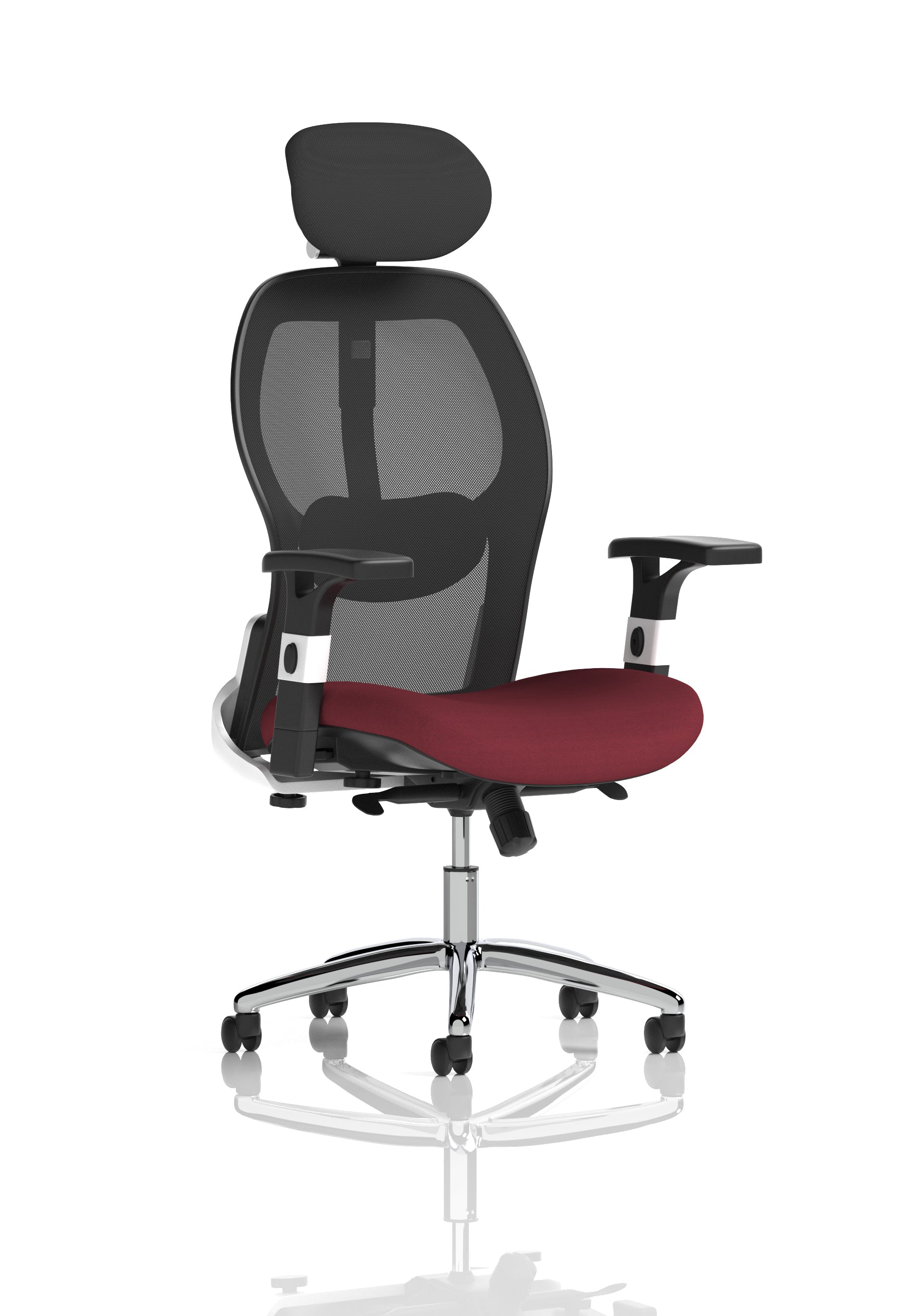 Sanderson II Mesh Back Chair Ginseng Chilli