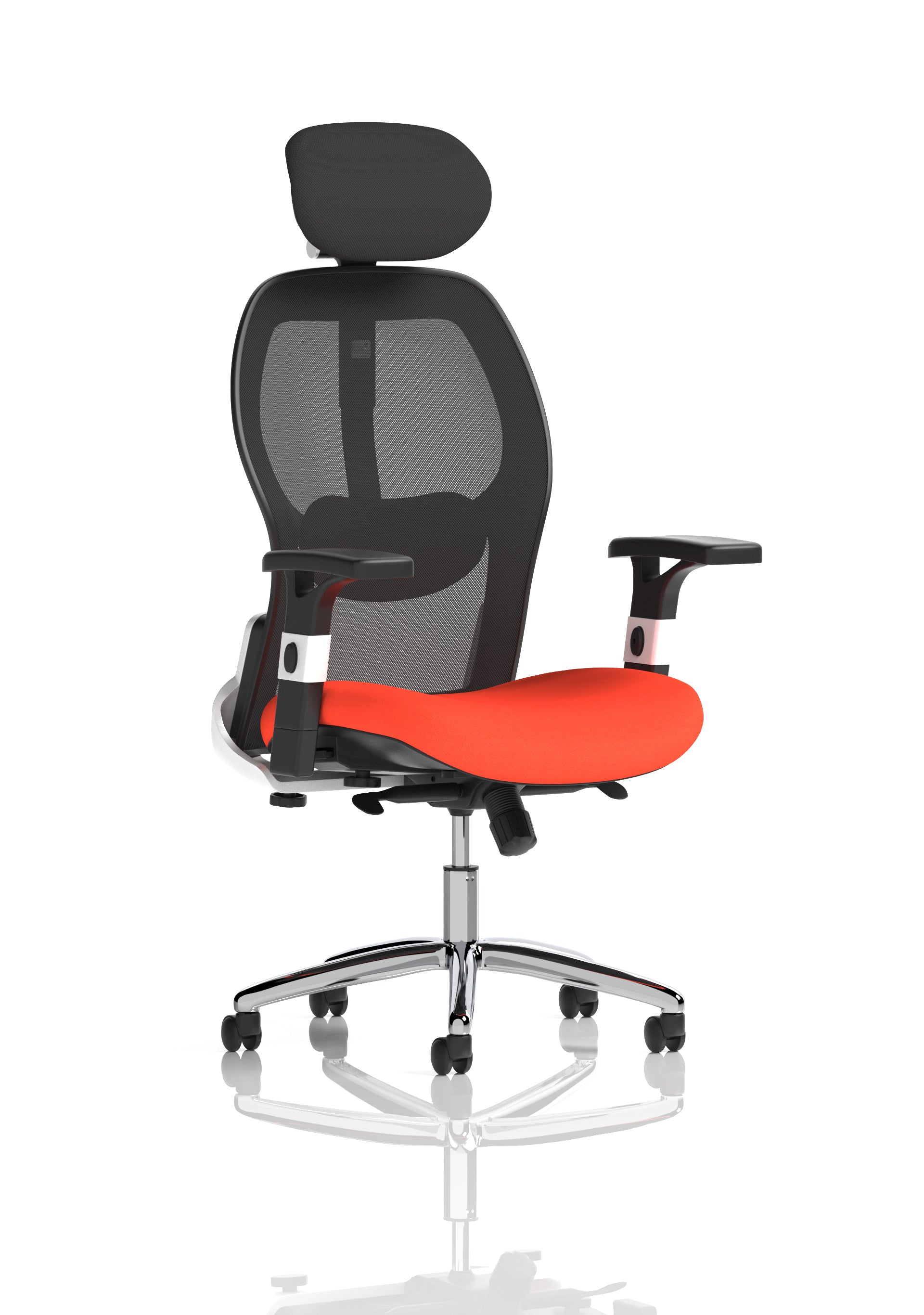 Sanderson II Mesh Back Chair Tabasco Orange