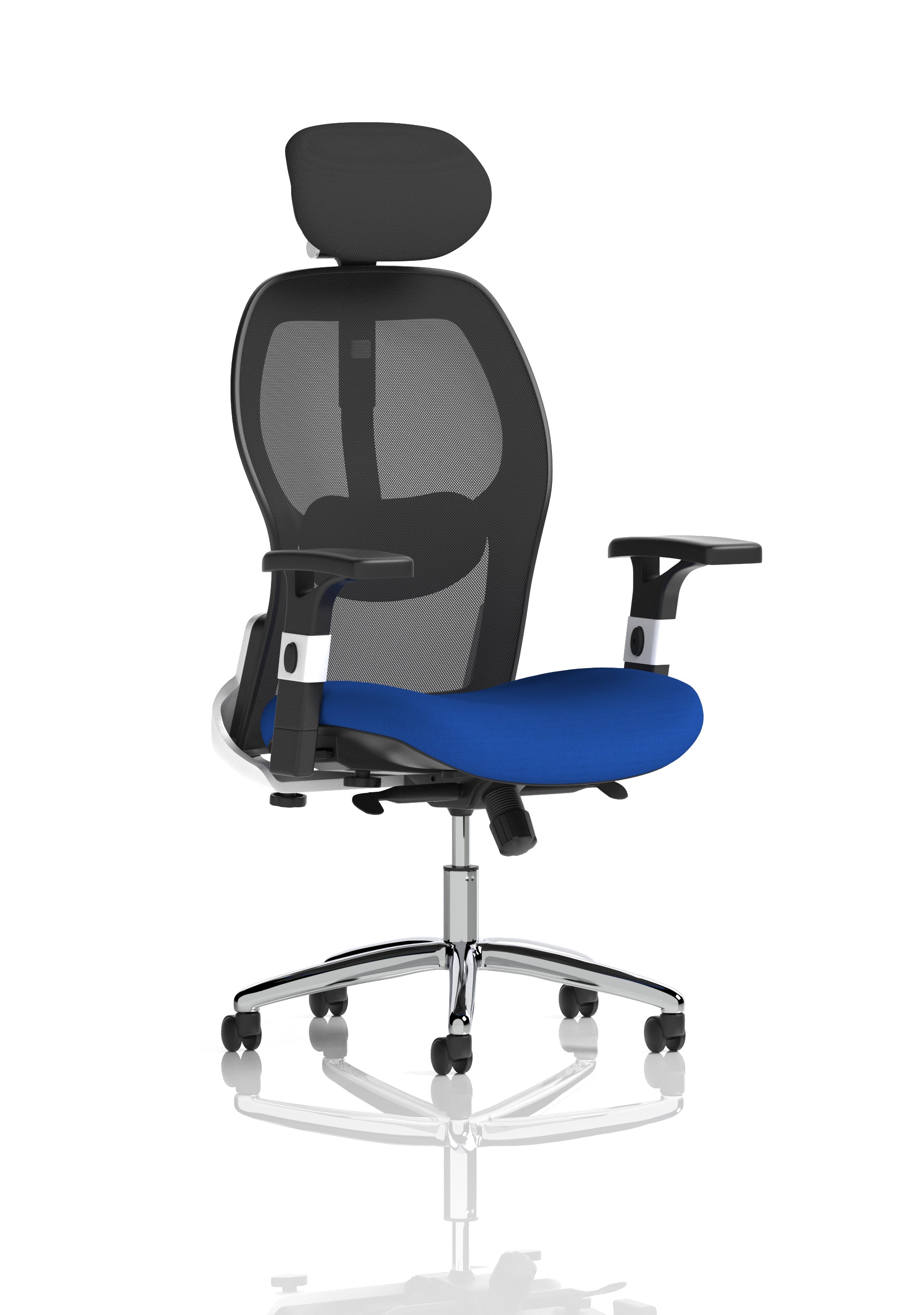 Sanderson II Mesh Back Chair Stevia Blue