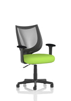 Camden Black Mesh Chair Myrrh Green