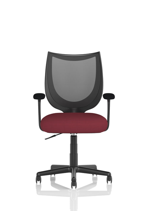 Camden Black Mesh Chair Ginseng Chilli