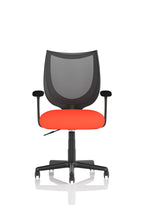 Camden Black Mesh Chair Tabasco Orange