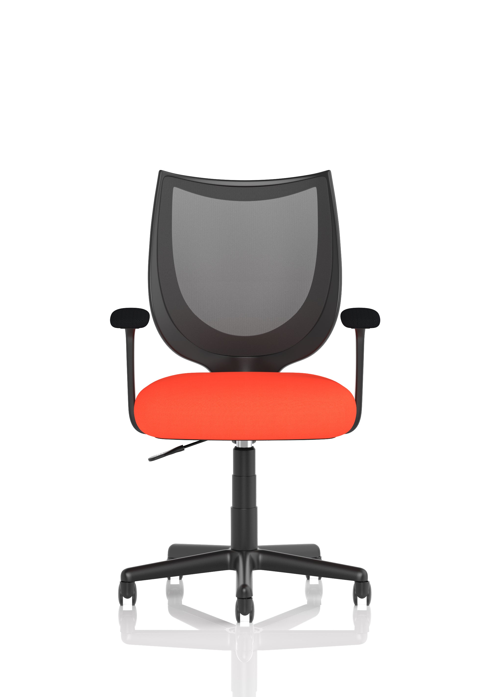 Camden Black Mesh Chair Tabasco Orange