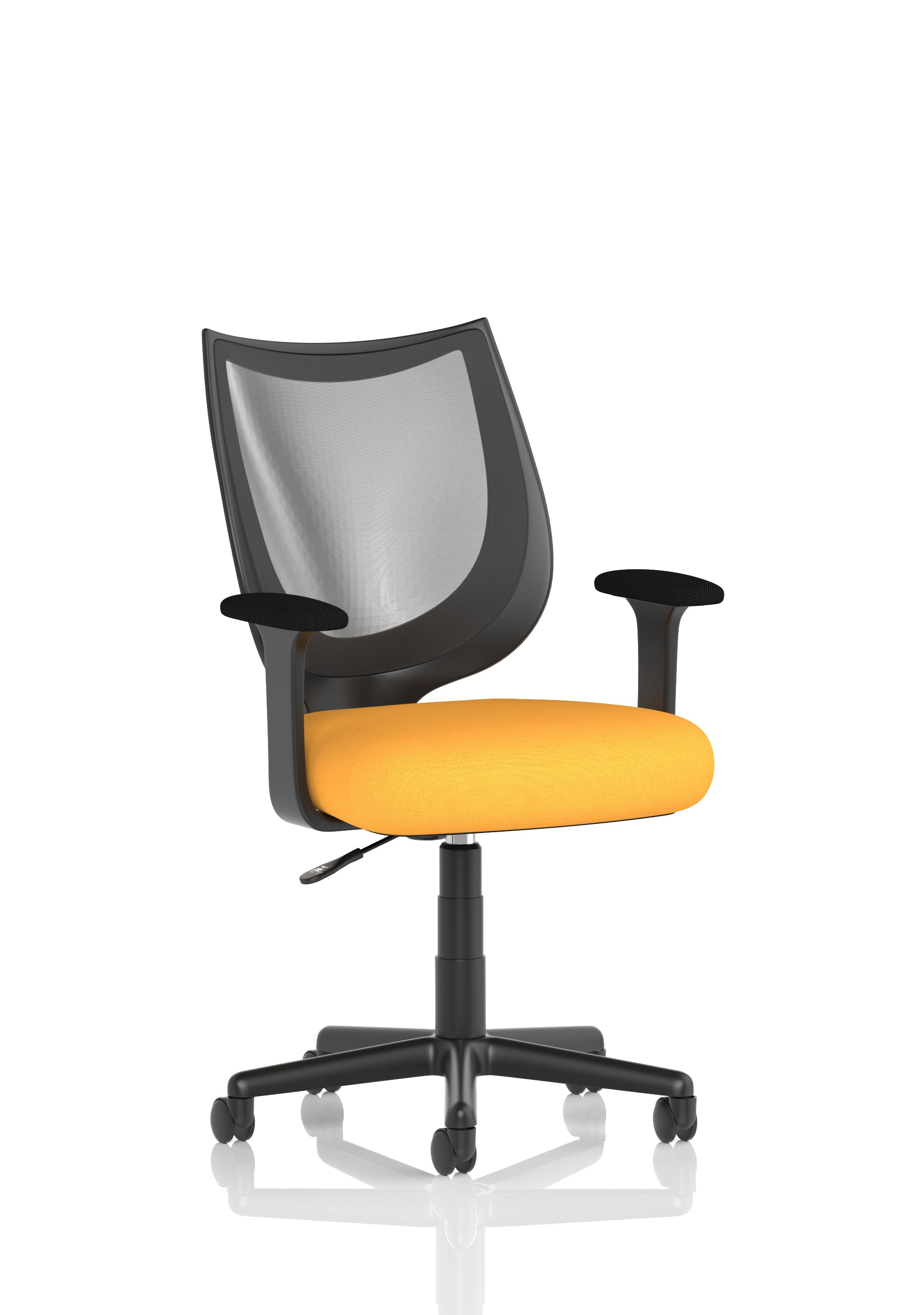 Camden Black Mesh Chair Senna Yellow