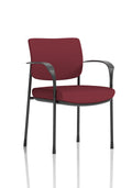 Brunswick Deluxe With Arms Black Frame (Back & Seat) Ginseng Chilli