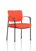Brunswick Deluxe With Arms Black Frame (Back & Seat) Tabasco Orange