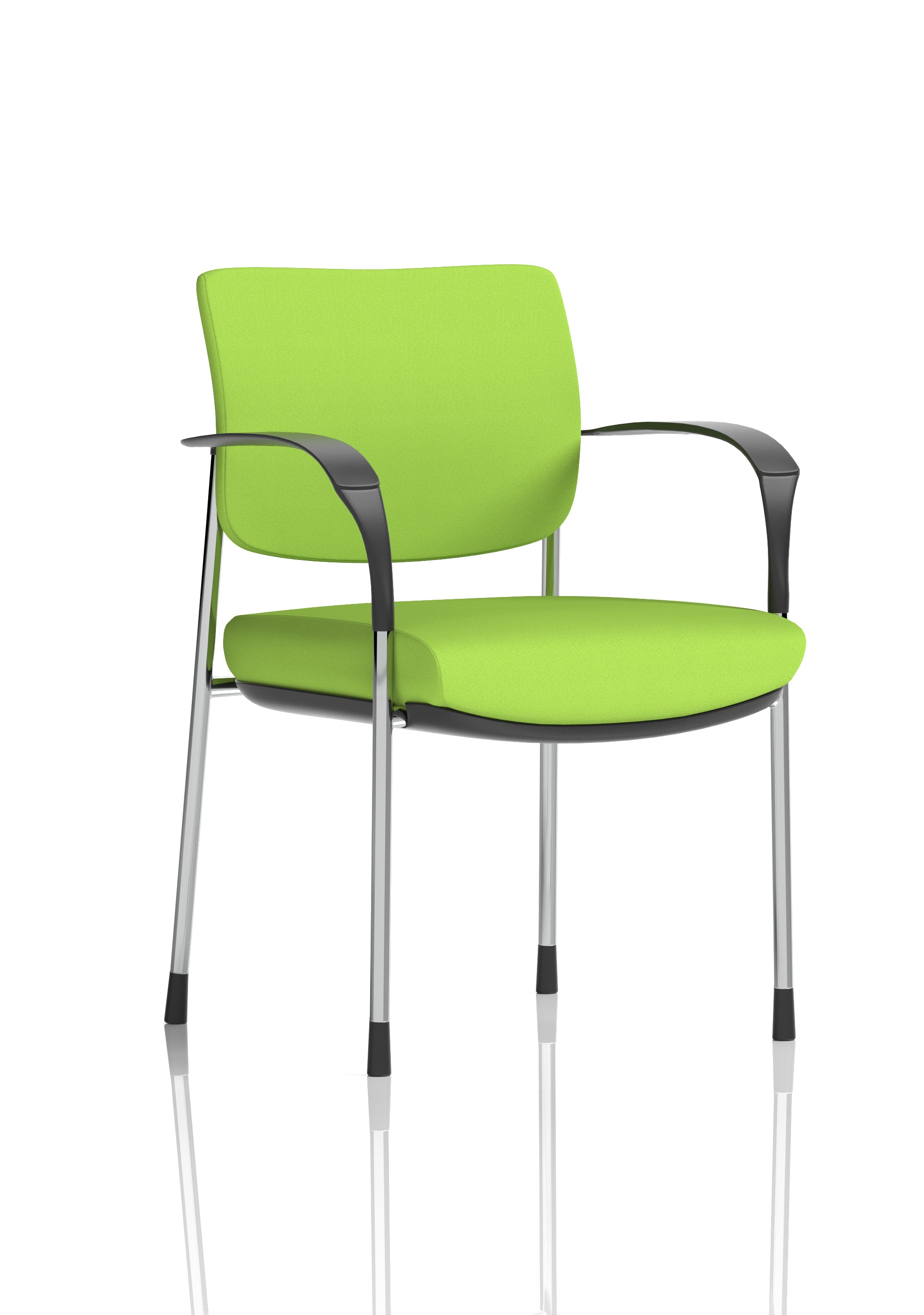 Brunswick Deluxe With Arms Chrome Frame (Back & Seat) Myrrh Green
