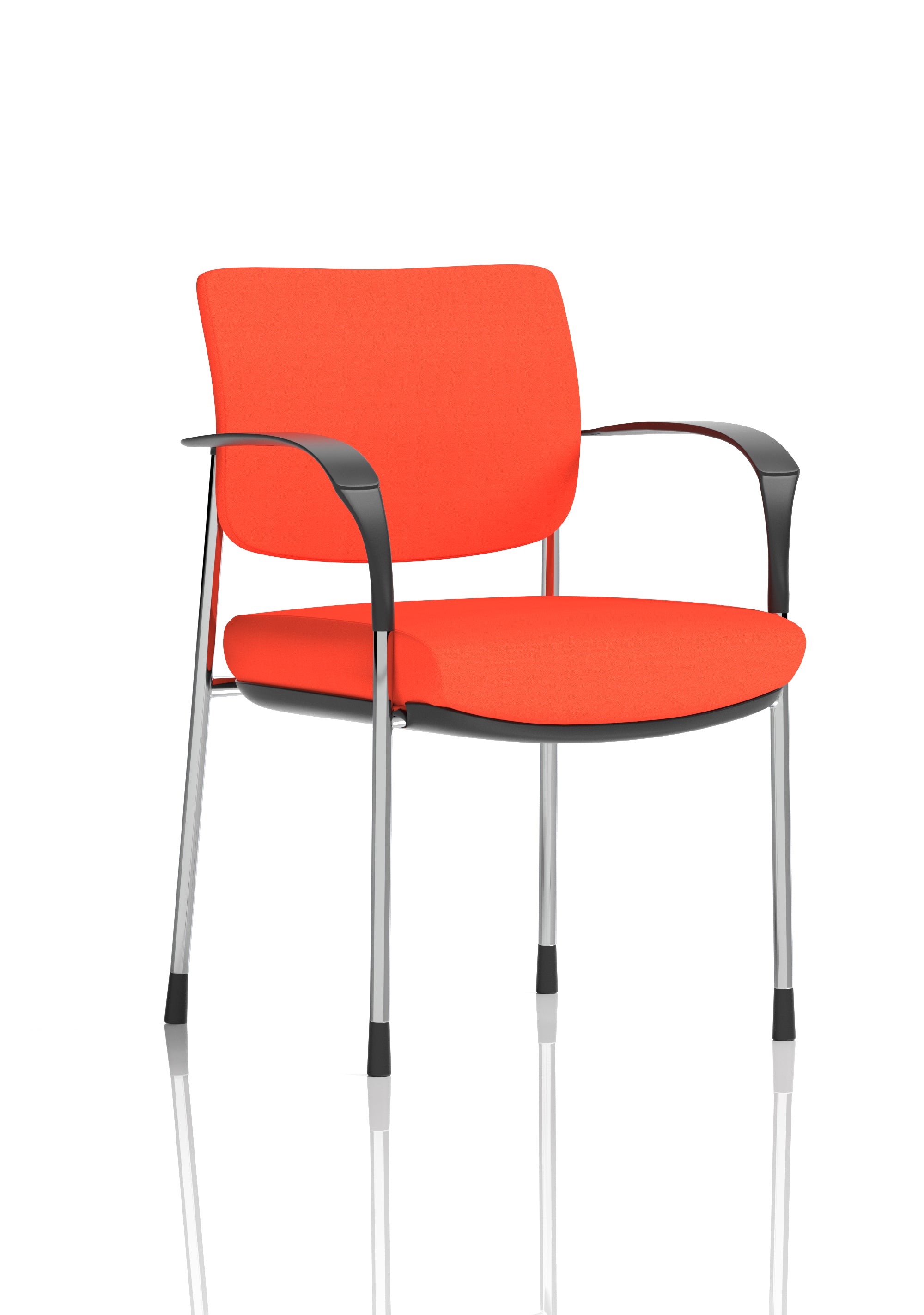 Brunswick Deluxe With Arms Chrome Frame (Back & Seat) Tabasco Orange