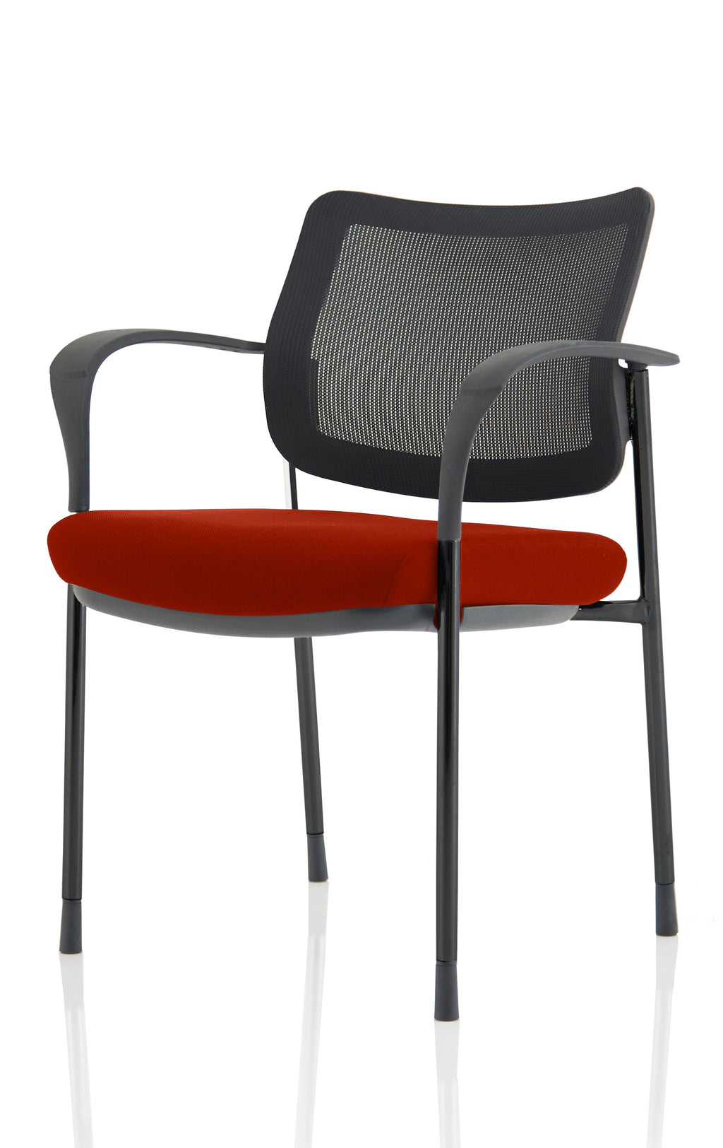 Brunswick Deluxe With Arms Black Frame Mesh Back Ginseng Chilli