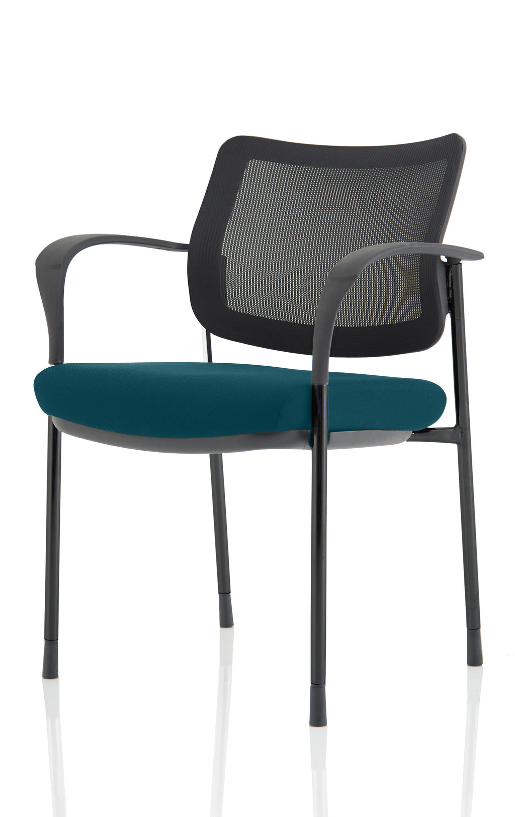 Brunswick Deluxe With Arms Black Frame Mesh Back Maringa Teal