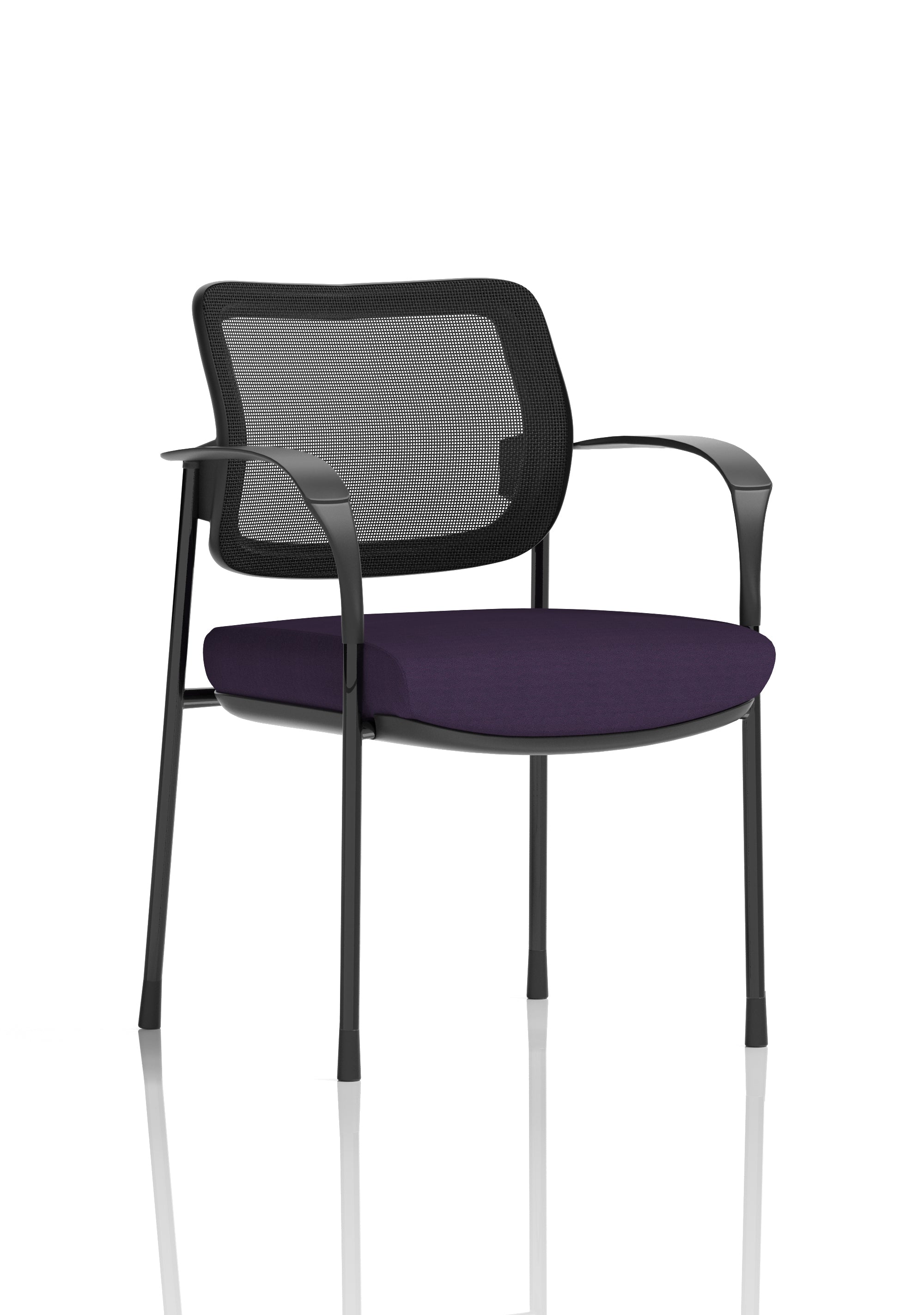 Brunswick Deluxe With Arms Black Frame Mesh Back Tansy Purple