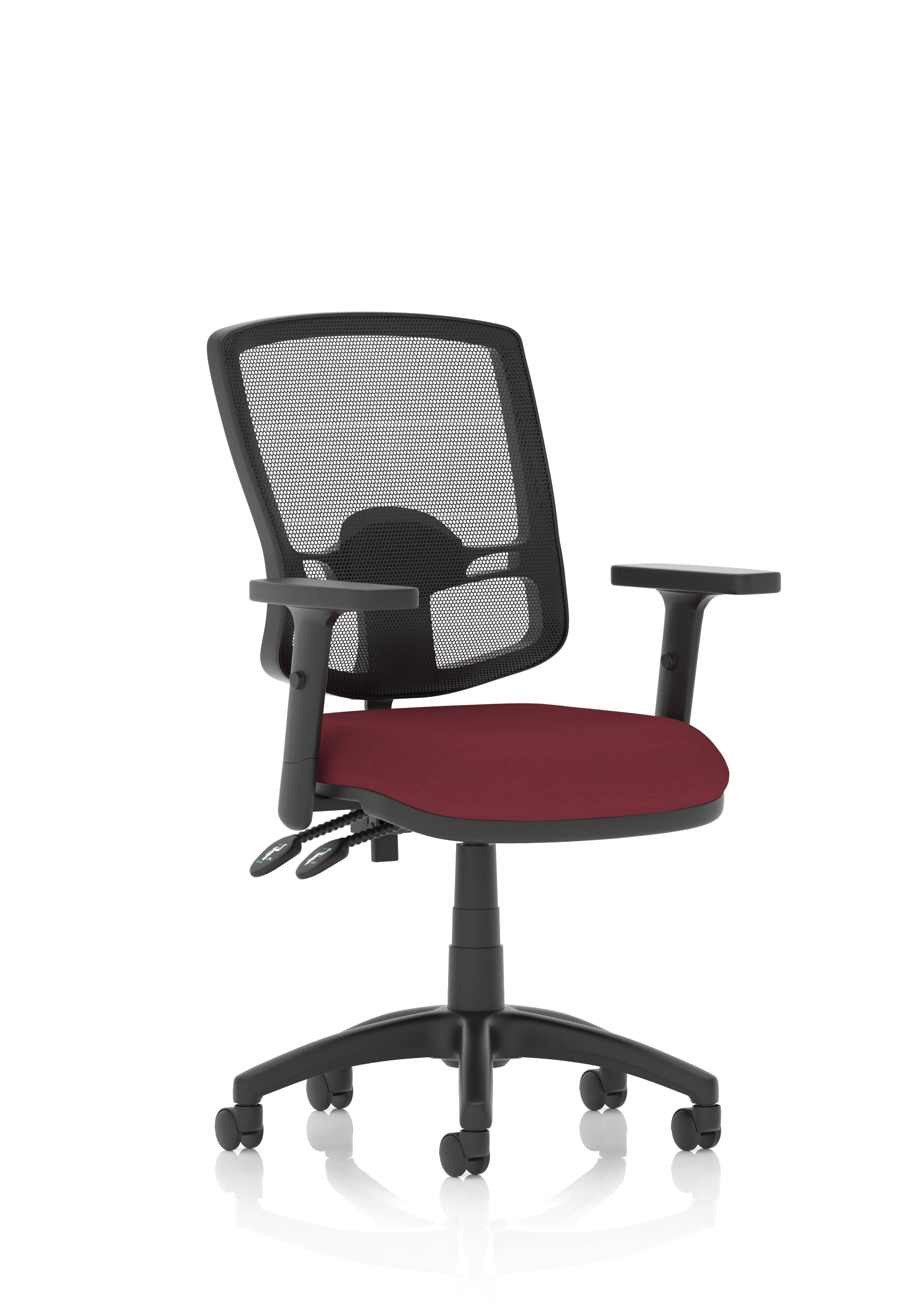 Eclipse Plus II Deluxe Mesh Ergonomic Chair (Adjustable Arms) Ginseng Chilli