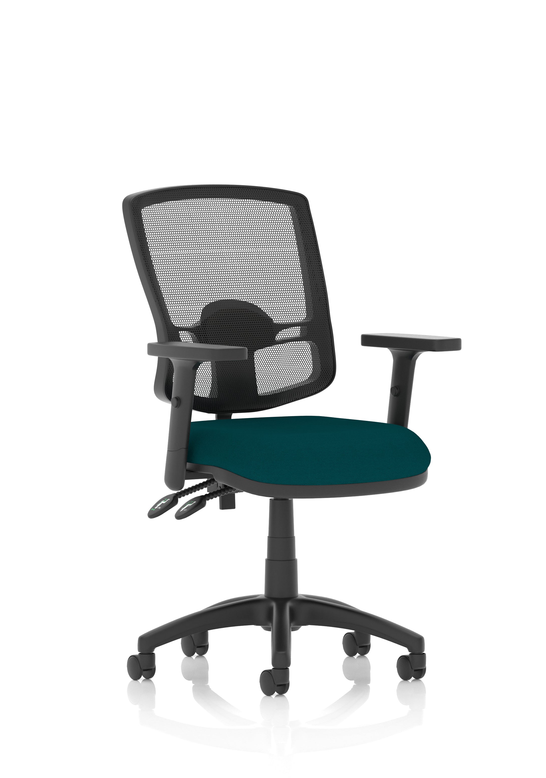 Eclipse Plus II Deluxe Mesh Ergonomic Chair (Adjustable Arms) Maringa Teal