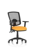 Eclipse Plus II Deluxe Mesh Ergonomic Chair (Adjustable Arms) Senna Yellow