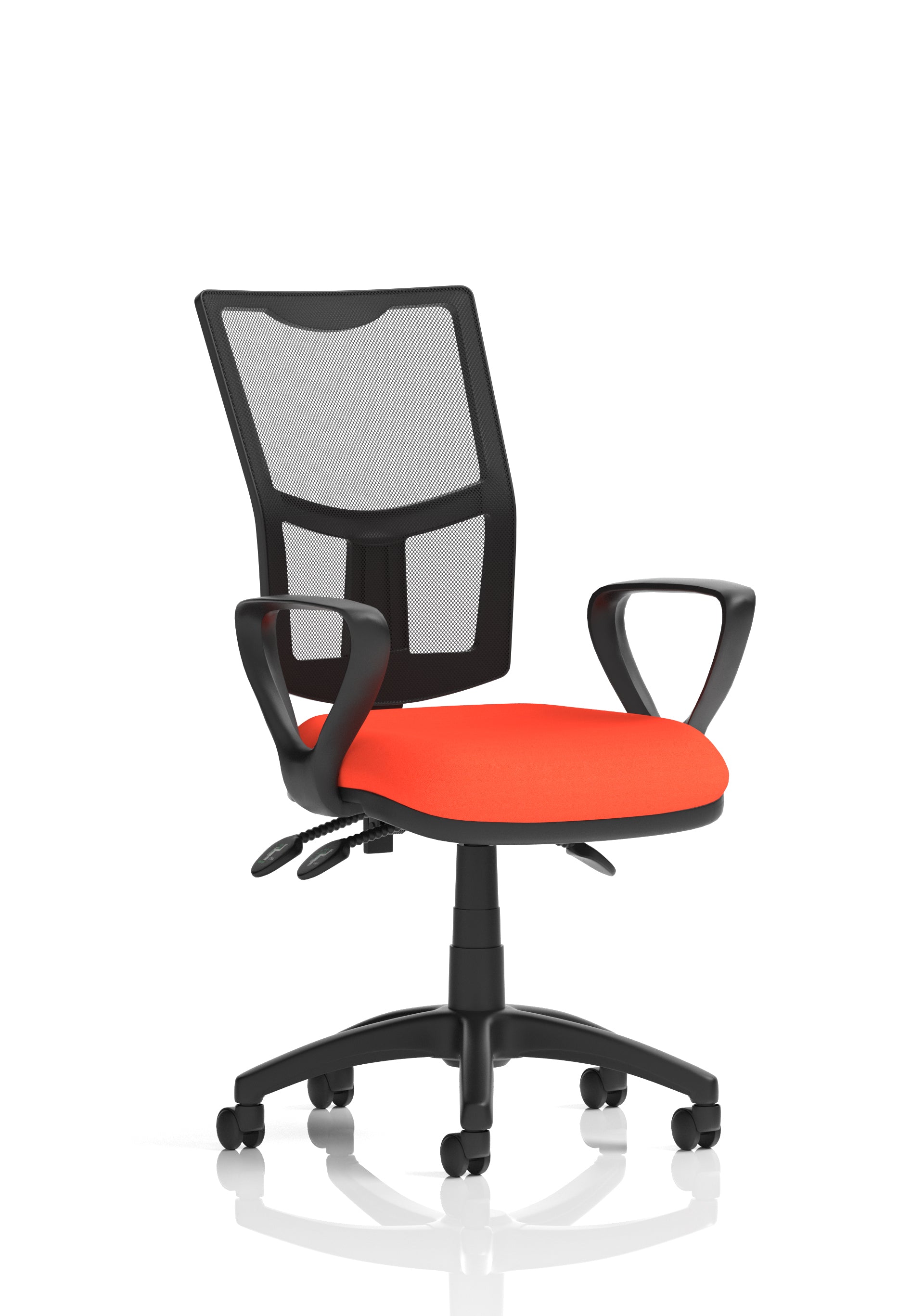 Eclipse Plus III Mesh Ergonomic Chair (Loop Arms) – Tabasco Orange