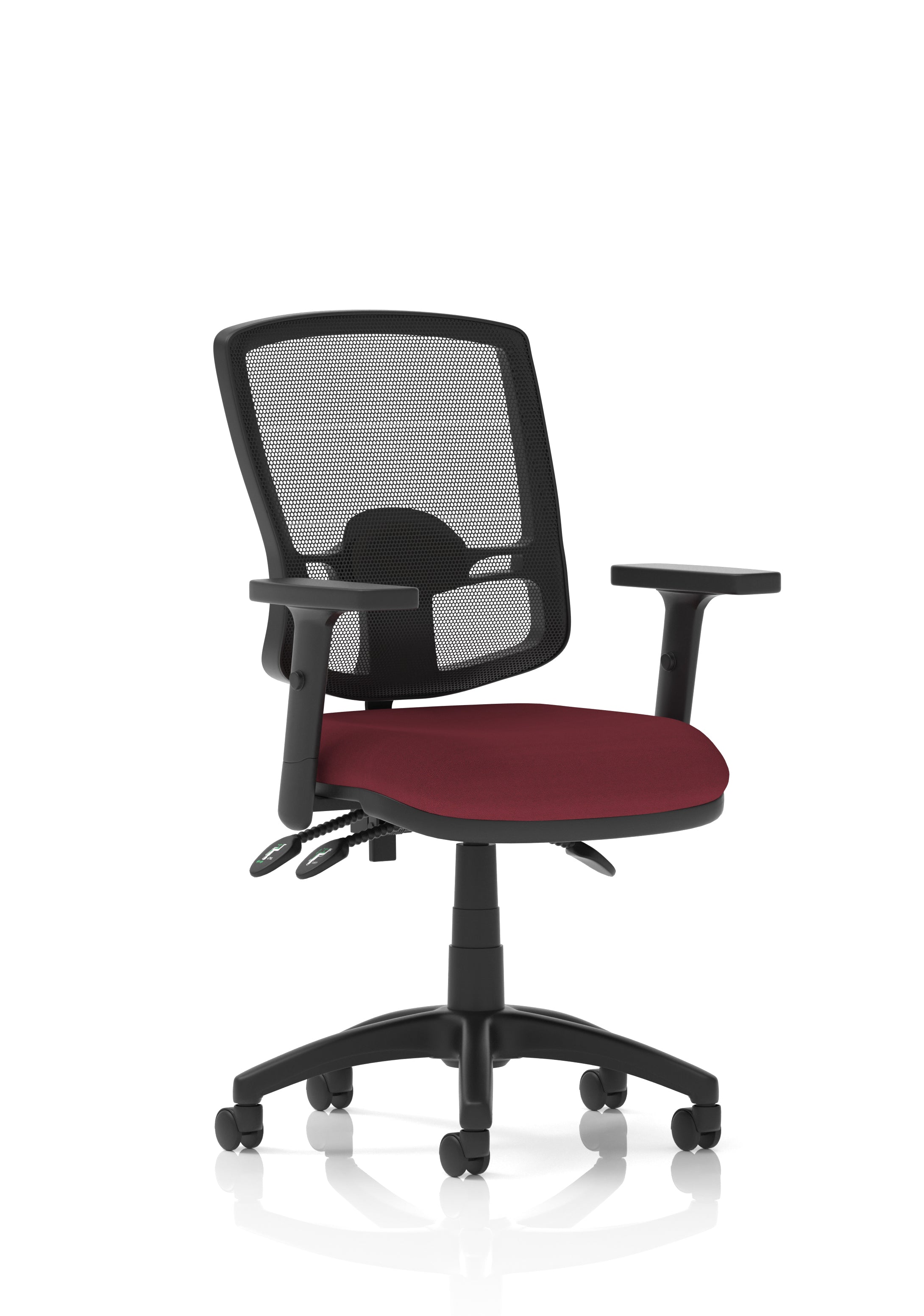 Eclipse Plus III Deluxe Mesh Ergonomic Chair (Adjustable Arms) – Ginseng Chilli