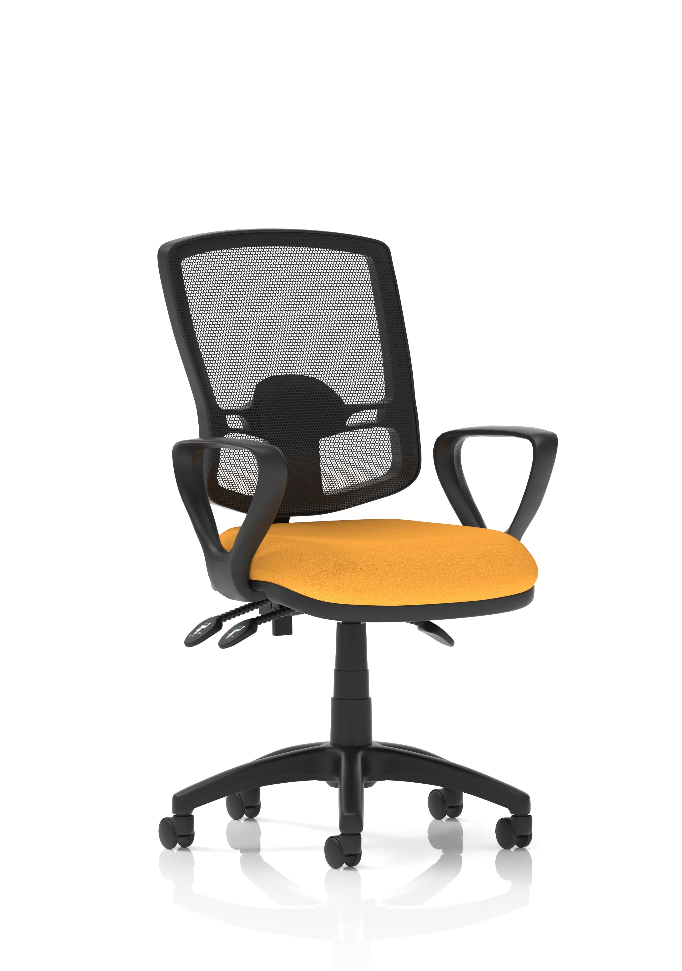 Eclipse Plus III Deluxe Mesh Ergonomic Chair (Loop Arms) – Senna Yellow