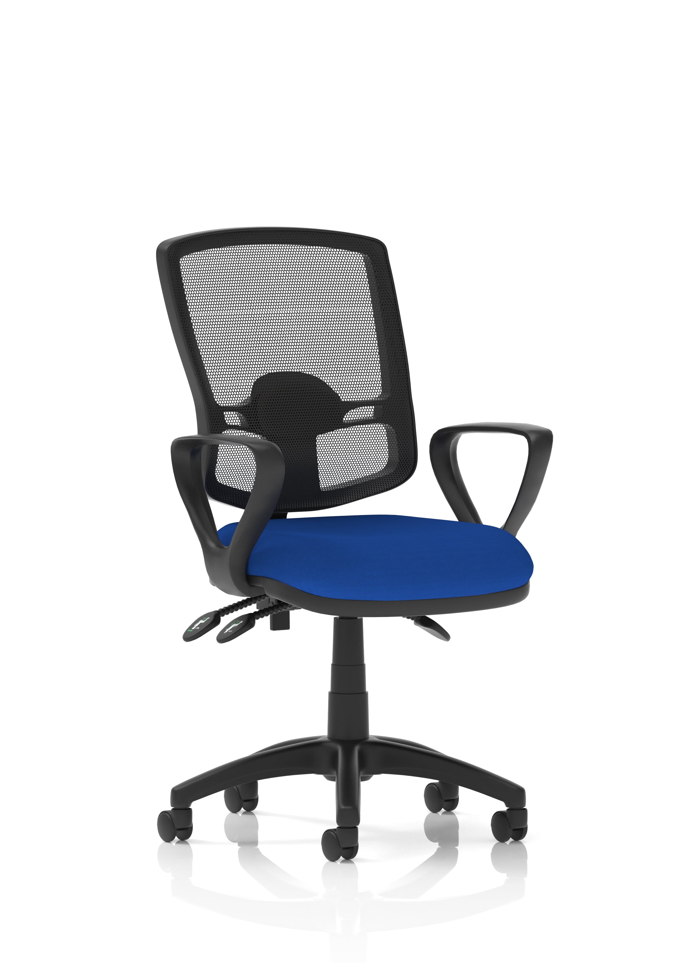Eclipse Plus III Deluxe Mesh Ergonomic Chair (Loop Arms) – Stevia Blue