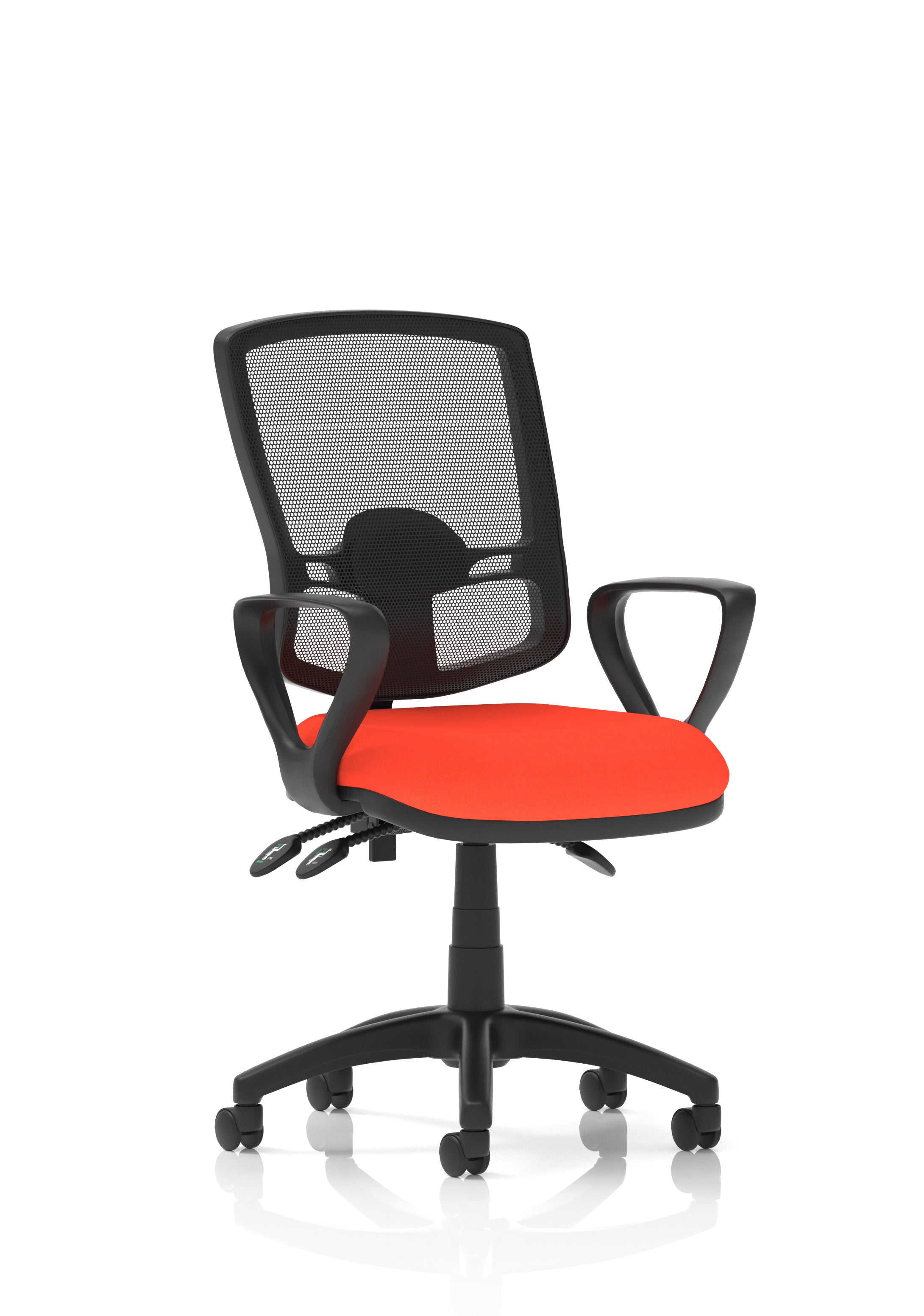 Eclipse Plus III Deluxe Mesh Ergonomic Chair (Loop Arms) – Tabasco Orange
