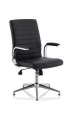 Ezra Executive Chair (Glides) – Brown Leather