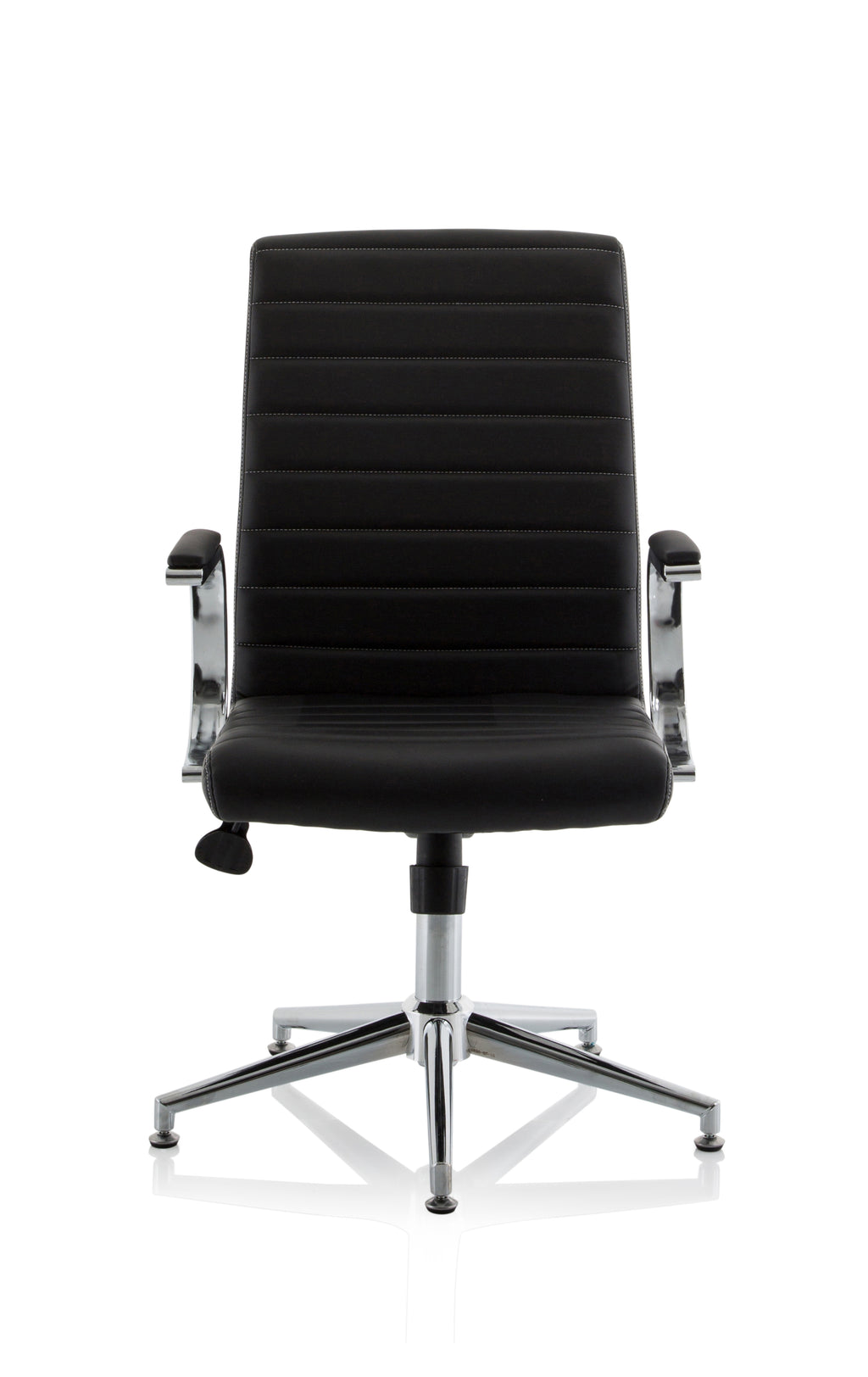 Ezra Executive Chair (Glides) – Brown Leather