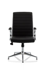 Ezra Executive Chair (Glides) – Brown Leather