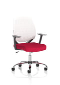 Dura Ergonomic Chair (White Back) – Bergamot Cherry