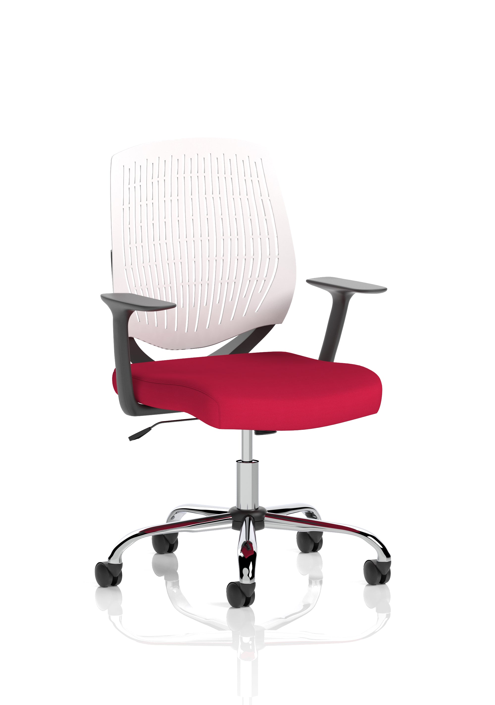 Dura Ergonomic Chair (White Back) – Bergamot Cherry