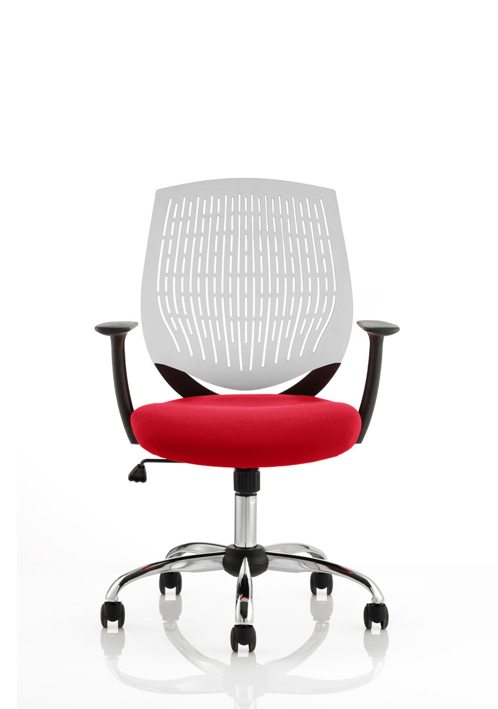 Dura Ergonomic Chair (White Back) – Bergamot Cherry