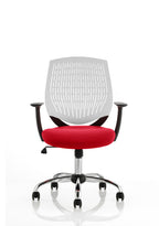 Dura Ergonomic Chair (White Back) – Bergamot Cherry