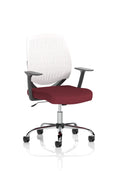 Dura Ergonomic Chair (White Back) – Ginseng Chilli
