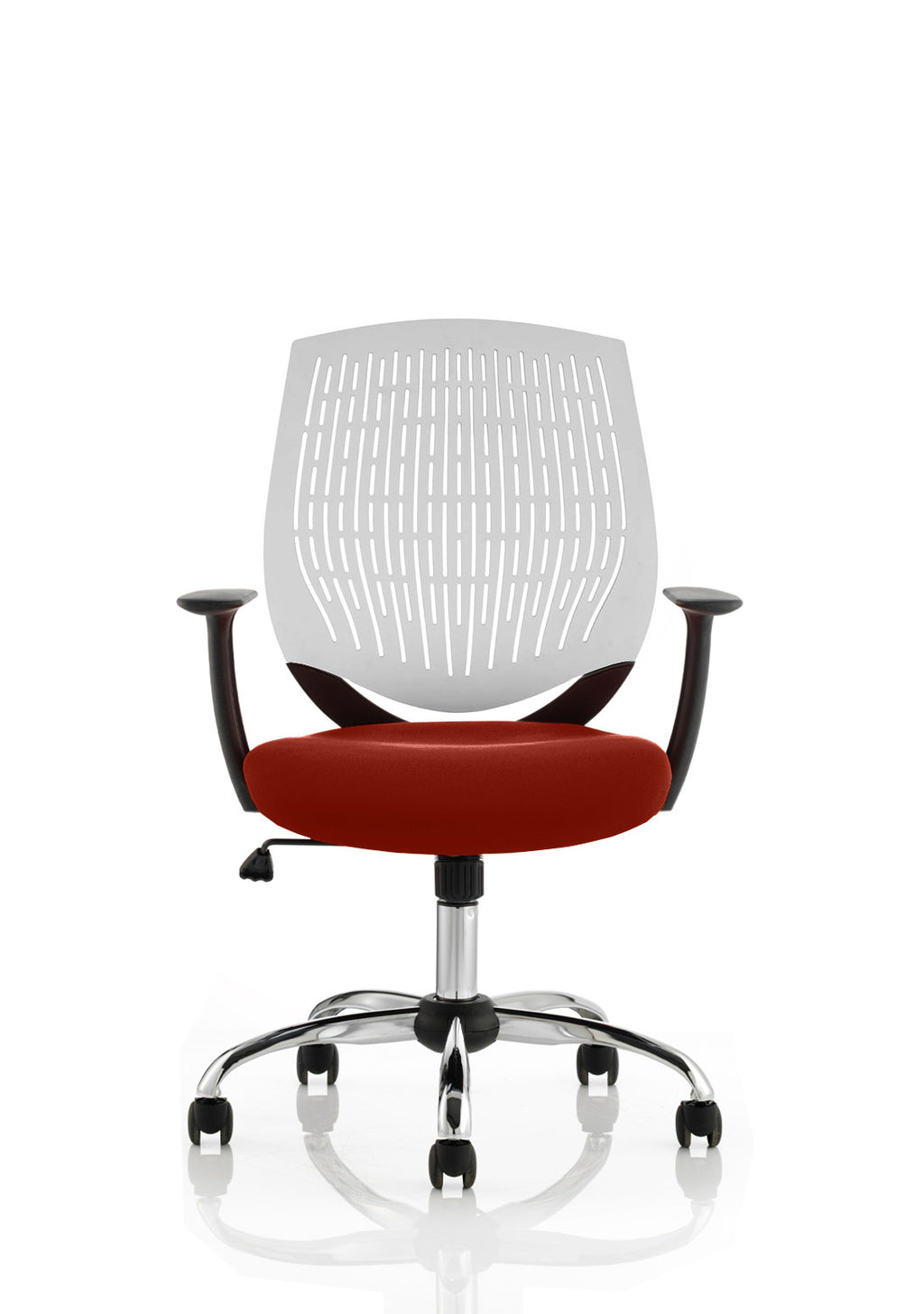Dura Ergonomic Chair (White Back) – Ginseng Chilli