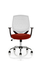 Dura Ergonomic Chair (White Back) – Ginseng Chilli