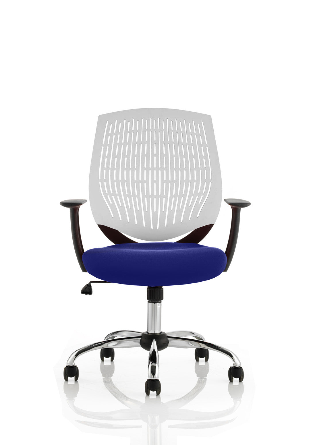 Dura Ergonomic Chair (White Back) – Stevia Blue