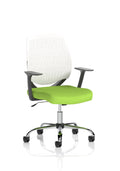 Dura Ergonomic Chair (White Back) – Myrrh Green