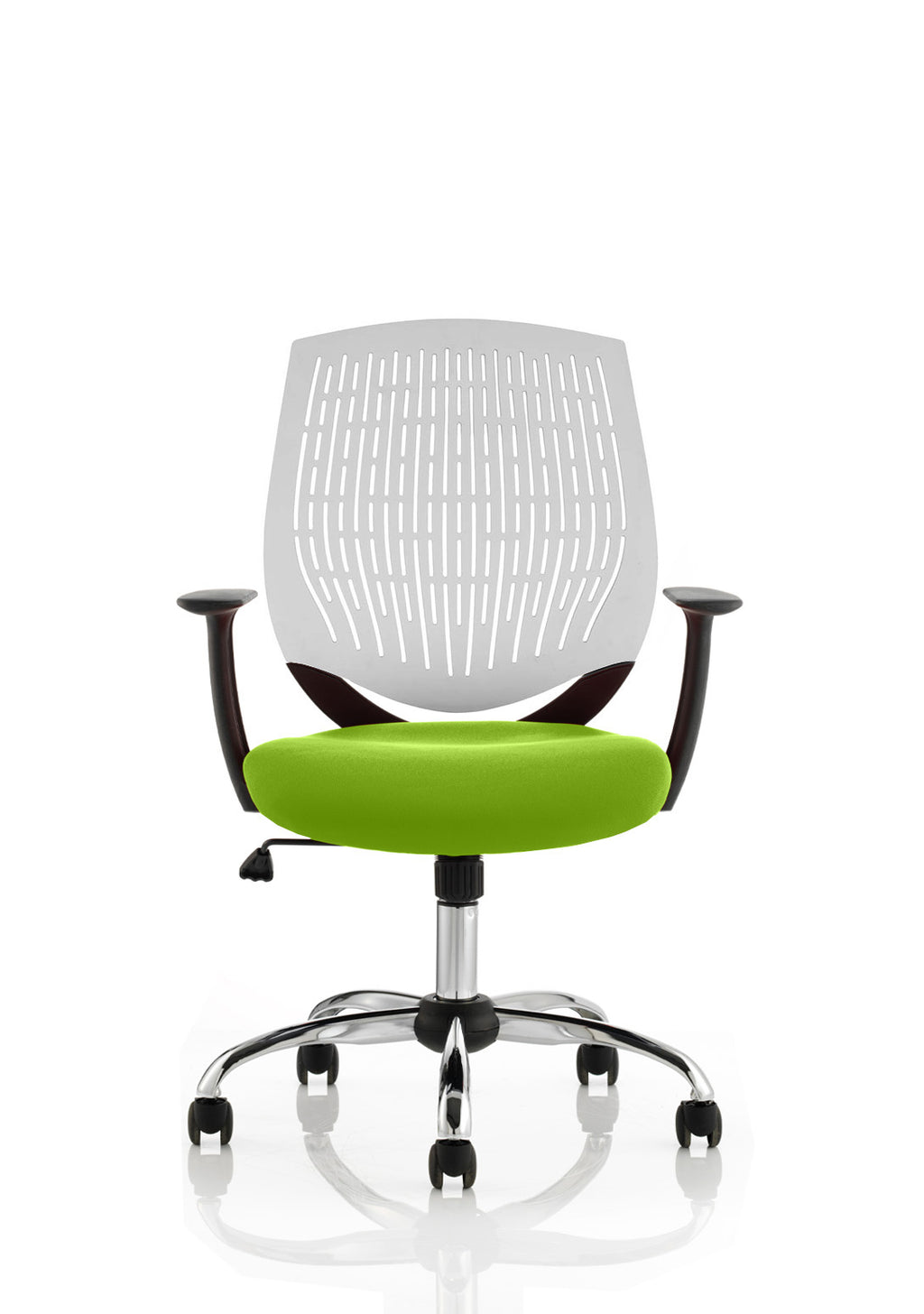 Dura Ergonomic Chair (White Back) – Myrrh Green