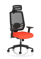 Ergo Twist Ergonomic Chair ((With Headrest)) – Tabasco Orange