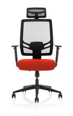 Ergo Twist Ergonomic Chair ((With Headrest)) – Tabasco Orange