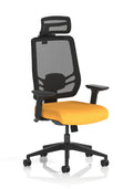 Ergo Twist Ergonomic Chair ((With Headrest)) – Senna Yellow