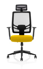 Ergo Twist Ergonomic Chair ((With Headrest)) – Senna Yellow
