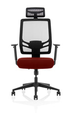 Ergo Twist Ergonomic Chair ((With Headrest)) – Ginseng Chilli