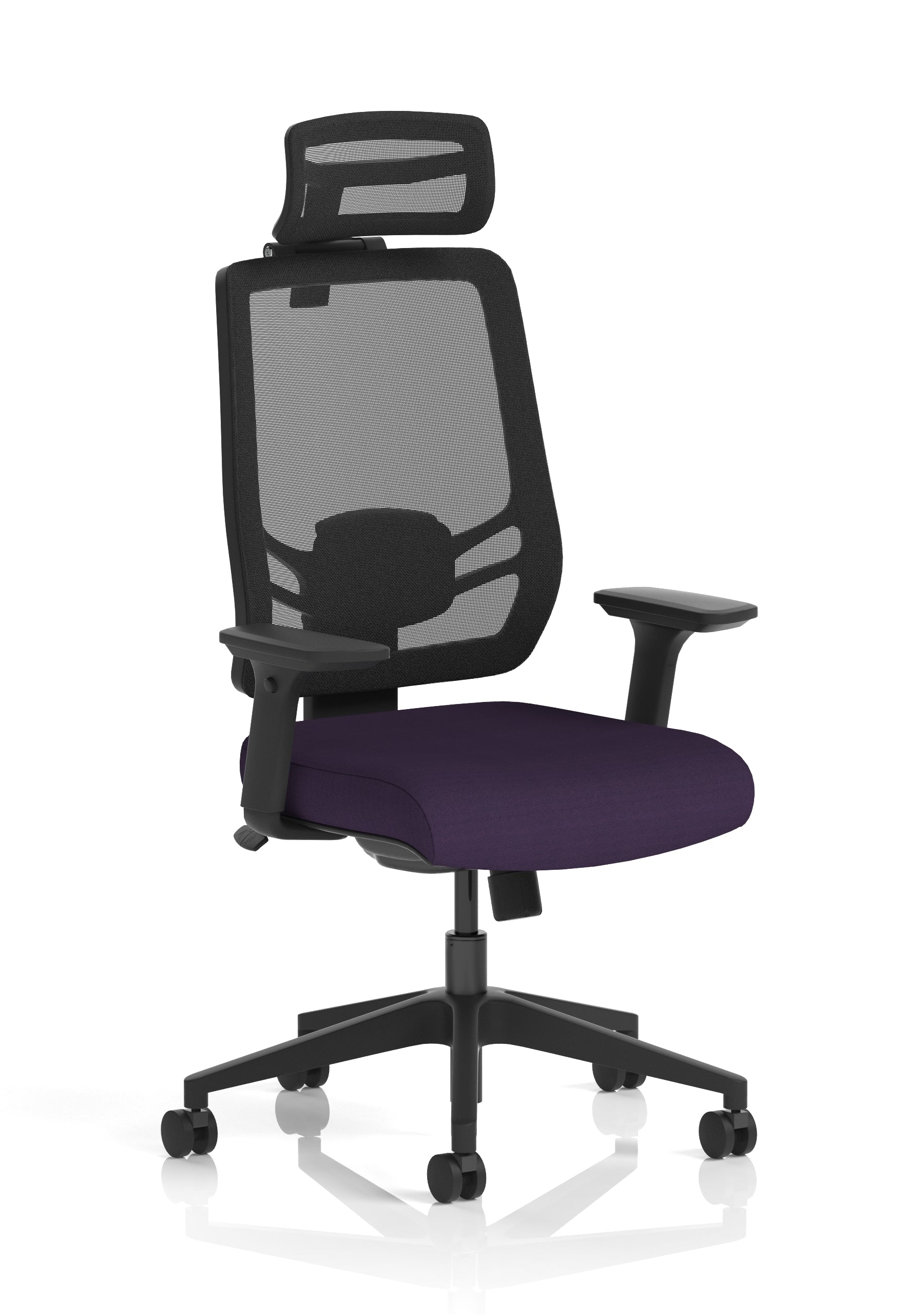 Ergo Twist Ergonomic Chair ((With Headrest)) – Tansy Purple